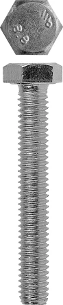 Болт ЗУБР с шестигранной головкой, DIN 933, класс прочности 8.8, оцинкованный, M12x20 мм, ТФ6, 5 шт. 4-303076-12-020 купить в Нефтеюганске