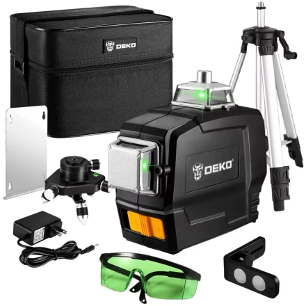 Уровень лазерный DEKO DKLL12PG1 SET2, 065-0235, со штативом купить в Нефтеюганске