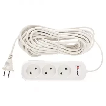 Удлинитель бытовой серия EU, без заземления, 10м, 3 роз., 6А Stern 95729 купить в Нефтеюганске