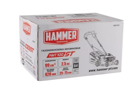 Газонокосилка бензиновая самоходная HAMMER KMT100ST купить в Нефтеюганске