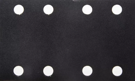 Лист шлиф. универс. URAGAN &quot;Оптимал. для тверд. пород дерева&quot; 8 отв. по линии, на липучке, для ПШМ, P180, 80х133мм, 10шт 907-22111-180-10 купить в Нефтеюганске