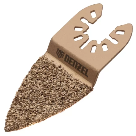 Насадка для МФИ шлифовальная двусторонняя дельта Denzel 782321, узкая, HM, по плитке и дереву, 35 мм купить в Нефтеюганске