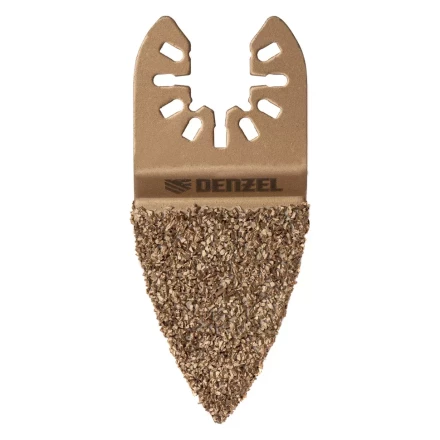 Насадка для МФИ шлифовальная двусторонняя дельта Denzel 782321, узкая, HM, по плитке и дереву, 35 мм купить в Нефтеюганске