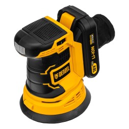 Машина шлифовальная эксцентриковая аккумуляторная Denzel 28470 COS-125, 18В Li-Ion