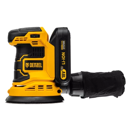 Машина шлифовальная эксцентриковая аккумуляторная Denzel 28470 COS-125, 18В Li-Ion купить в Нефтеюганске