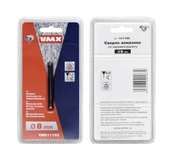 Сверло алмазное по керамограниту ф 8 мм мокр. рез VMX 511102