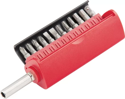 Набор бит, сталь S2, 12 шт, встроенный магнитный адаптер, в пласт. боксе  MATRIX MASTER 11314 купить в Нефтеюганске