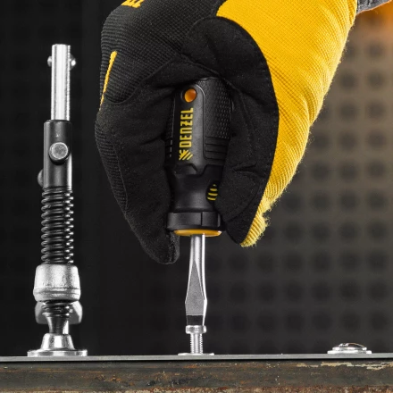 Набор отверток на полке Denzel, 8 шт., PH+SL, S2, 3к рукоятка, 122137 купить в Нефтеюганске