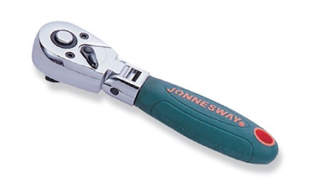 Трещотка короткая с шарниром 36 зубцов 1/4&quot;DR 125мм R4202 Jonnesway 48439 купить в Нефтеюганске