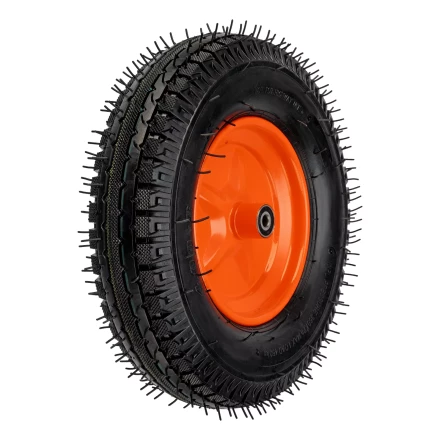 Колесо пневматическое усиленное, шина 8PR, 4.00-8 D400 мм, внутренний диаметр подшипника 12 мм, длина оси 90 мм Palisad купить в Нефтеюганске