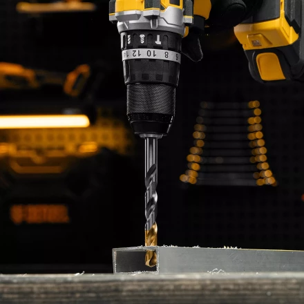 Сверло спиральное по металлу Denzel, 11 x 142 мм, Р6М5, Golden Tip, 718243 купить в Нефтеюганске