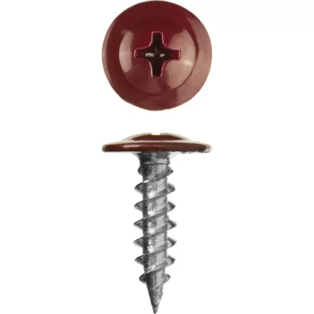 Саморезы ЗУБР с прессшайбой по листовому металлу до 0,9 мм, окрашенные в RAL-3005, PH2, 4,2х19 мм, 450шт 300191-42-019-3005 купить в Нефтеюганске