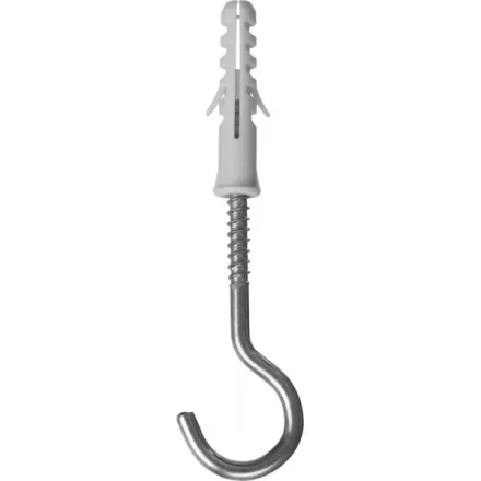 Дюбель ЗУБР &quot;МАСТЕР&quot; распорный полипропиленовый, тип &quot;ЕВРО&quot;, в комплекте с шурупом-полукольцом, 8 х 40 / 5 х 75 мм, 70 шт 30685-08-40 купить в Нефтеюганске