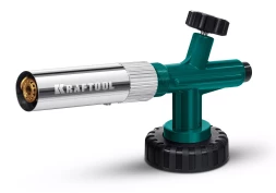 KG-1000 цельнометаллическая газовая горелка с пъезоподжигом, на баллон с цанговым соединением, 1450°C 55514