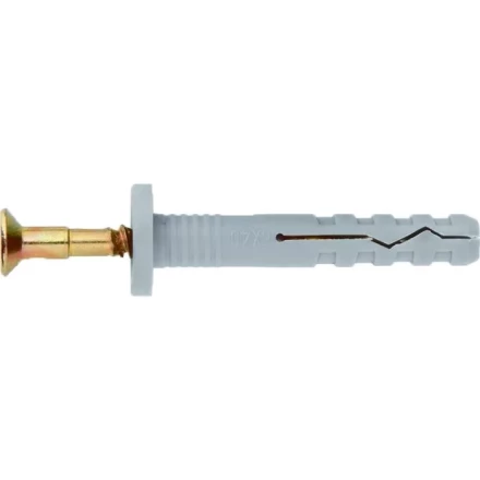 Дюбель-гвоздь полипропиленовый с цилиндрическим бортиком 8 х 60 мм 100 шт Сибртех 42148 купить в Нефтеюганске