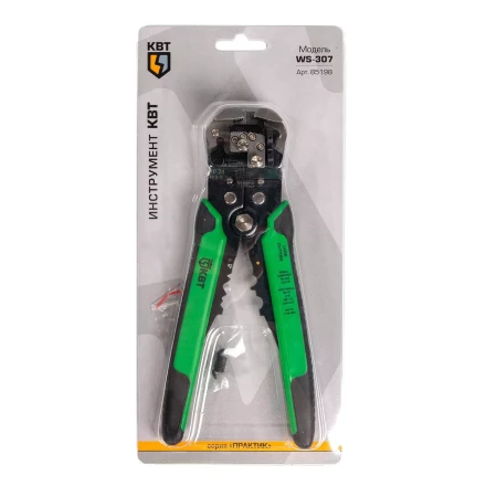 Автоматический многофункциональный стриппер КВТ WS-307 для снятия изоляции с проводов 0.2–6.0 мм (85198) купить в Нефтеюганске