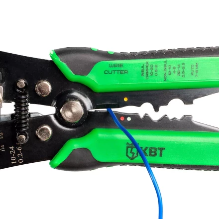 Автоматический многофункциональный стриппер КВТ WS-307 для снятия изоляции с проводов 0.2–6.0 мм (85198) купить в Нефтеюганске