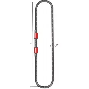 Строп канатный кольцевой СКК 32 т L=4 м  канат 42 опрессовка купить в Нефтеюганске