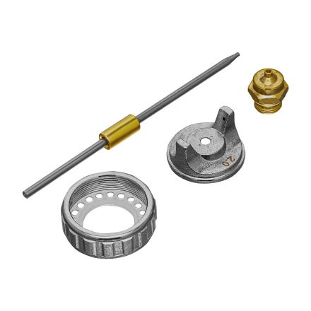 Ремкомплект для краскораспылителя 4 предмета: сопло 2,0 мм, игла, форсунка, зажим сопла// Matrix 57392 купить в Нефтеюганске