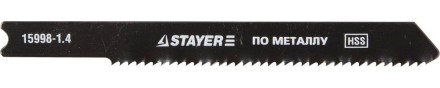 Полотна STAYER &quot;PROFI&quot;, U118A, для эл/лобзика, HSS, по металлу (1,5-2мм), US-хвост., шаг 1,4мм, 50мм, 2шт 15998-1.4_z01 купить в Нефтеюганске
