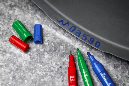 ЗУБР МК-400 синий, 2-4 мм маркер-краска (06325-7) купить в Нефтеюганске