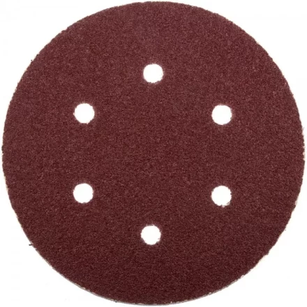 Круг шлифовальный ЗУБР &quot;МАСТЕР&quot; универсальный, из абразивной бумаги на велкро основе, 6 отверстий, Р60, 150мм, 5шт 35566-150-060 купить в Нефтеюганске