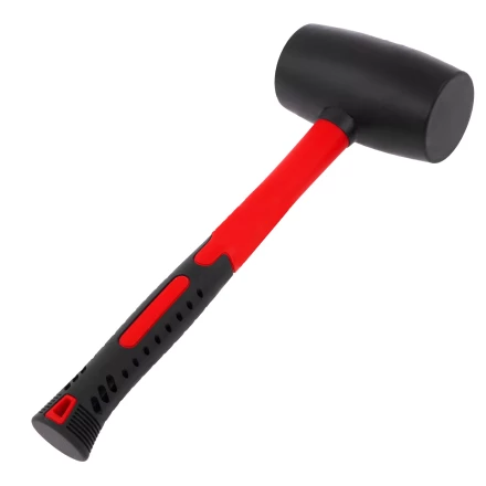 Киянка резиновая, 910 г, черная резина, фибергласовая рукоятка// Matrix 11194 купить в Нефтеюганске