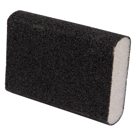 Губка для шлифования, 100 х 70 х 25 мм, овал, Средняя жесткость, P 60 Сибртех 757367 купить в Нефтеюганске