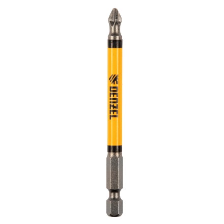 Бита PH2х90, сталь S2, цилиндр., 10 шт. Е 6,3 Denzel 11644 купить в Нефтеюганске