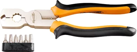 Плоскогубцы 200 мм CrV комбинированные многофункциональные с набором бит SPARTA 169265 купить в Нефтеюганске