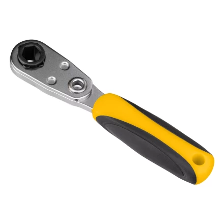 Ключ-трещотка для бит 1/4&quot; Denzel 11633, 52 зуба, CrMo, адаптер для торцевых головок Denzel купить в Нефтеюганске