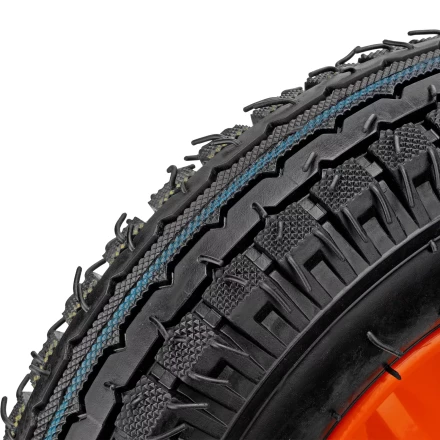 Колесо пневматическое усиленное Palisad 69081, шина 8PR, 4.00-8 D400 мм, внутренний диаметр подшипника 20 мм, длина оси 90 мм купить в Нефтеюганске