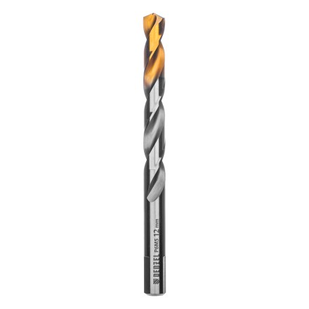 Сверло спиральное по металлу Denzel,  12 x 151 мм, Р6М5, Golden Tip 718244 купить в Нефтеюганске