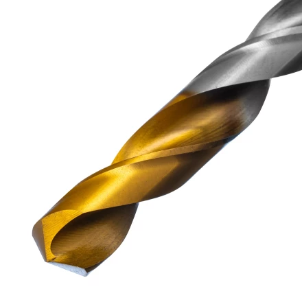 Сверло спиральное по металлу Denzel,  12 x 151 мм, Р6М5, Golden Tip 718244 купить в Нефтеюганске