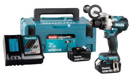 Аккумуляторная дрель-шуруповёрт Makita DDF486RTJ купить в Нефтеюганске