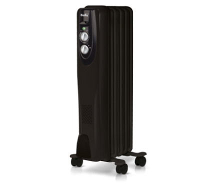 Маслянный радиатор обогреватель электрический BALLU Classic black BOH/CL-05BRN 1000 купить в Нефтеюганске