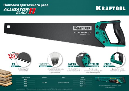 Ножовка для точного реза Alligator BLACK 11 15205-50 купить в Нефтеюганске