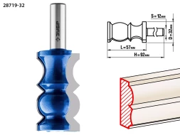 Фрезы кромочные фигурные №8 серия ПРОФЕССИОНАЛ