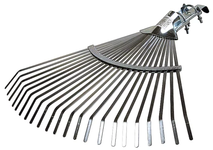 Грабли веерные RACO регулируемые, 22 плоских зубца, гальванизир. покр., 300-450мм 4231-53/736 купить в Нефтеюганске