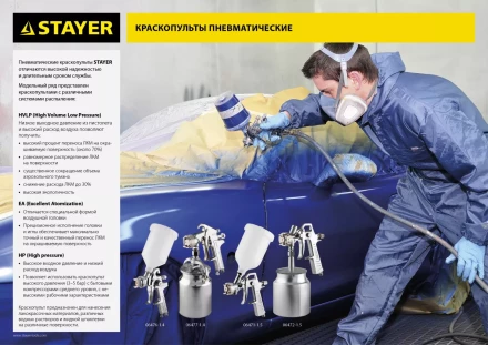Краскопульт пневматический STAYER &quot;PROFESSIONAL&quot; AirPro, 1,4мм 06477-1.4 купить в Нефтеюганске