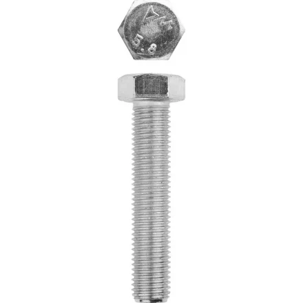 Болт ЗУБР &quot;МАСТЕР&quot; с шестигранной головкой, ГОСТ 7798-70, класс прочности 5.8, оцинкованный, M16x70мм, 5кг 303080-16-070 купить в Нефтеюганске