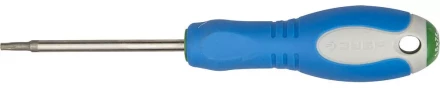 Отвертка ЗУБР, Cr-V сталь, трехкомпонентная рукоятка, цветовая индикация типа шлица, TORX №15, 75мм 25254-15-075 купить в Нефтеюганске