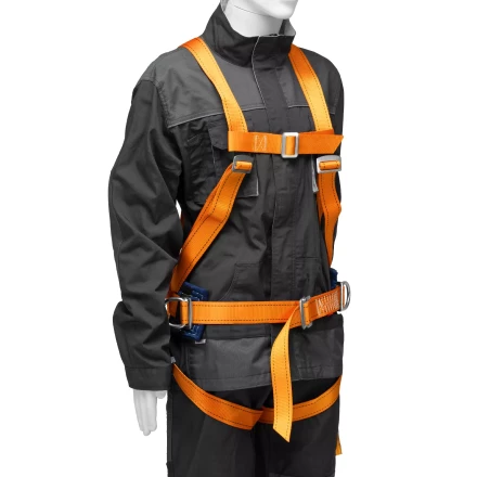 Удерживающе-страховочная привязь Сибртех 89507, модель УСП II, наплечные и набедренные лямки, высокий кушак купить в Нефтеюганске