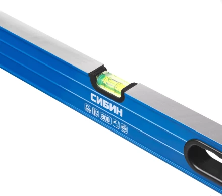 Уровень СИБИН коробчатый усиленный, утолщенный профиль, 2 фрезерованные поверхности, 3 противоударных ампулы (1 поворотная на 360 град), с ручками, 1 34609-120 купить в Нефтеюганске
