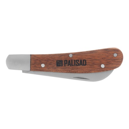 Нож садовый складной Palisad, прямое лезвие, 173 мм, деревянная рукоятка, 790038 купить в Нефтеюганске