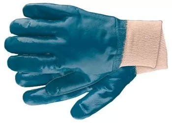 Перчатки рабочие из трикотажа с нитриловым обливом, манжет L СИБРТЕХ 67757 купить в Нефтеюганске