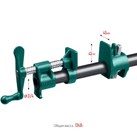 Струбцина KRAFTOOL P-34 трубная 32302-1 купить в Нефтеюганске
