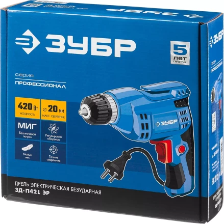 Дрель реверсивная ЗД-П421 ЭР серия ПРОФЕССИОНАЛ купить в Нефтеюганске