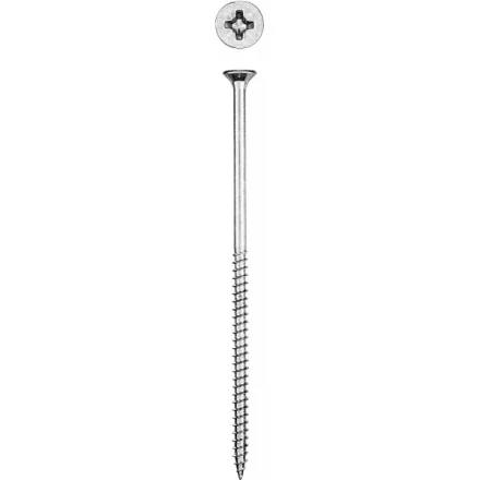 Саморезы СУ-Б универсальные, 140 x 6.0 мм, 600 шт, белый цинк, ЗУБР 300370-60-140 купить в Нефтеюганске