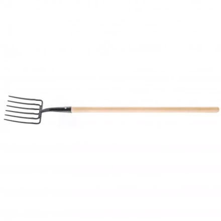 Вилы копальные шестирогие 195 х 220 мм удлиненная тулейка с черенком Россия 63805 купить в Нефтеюганске